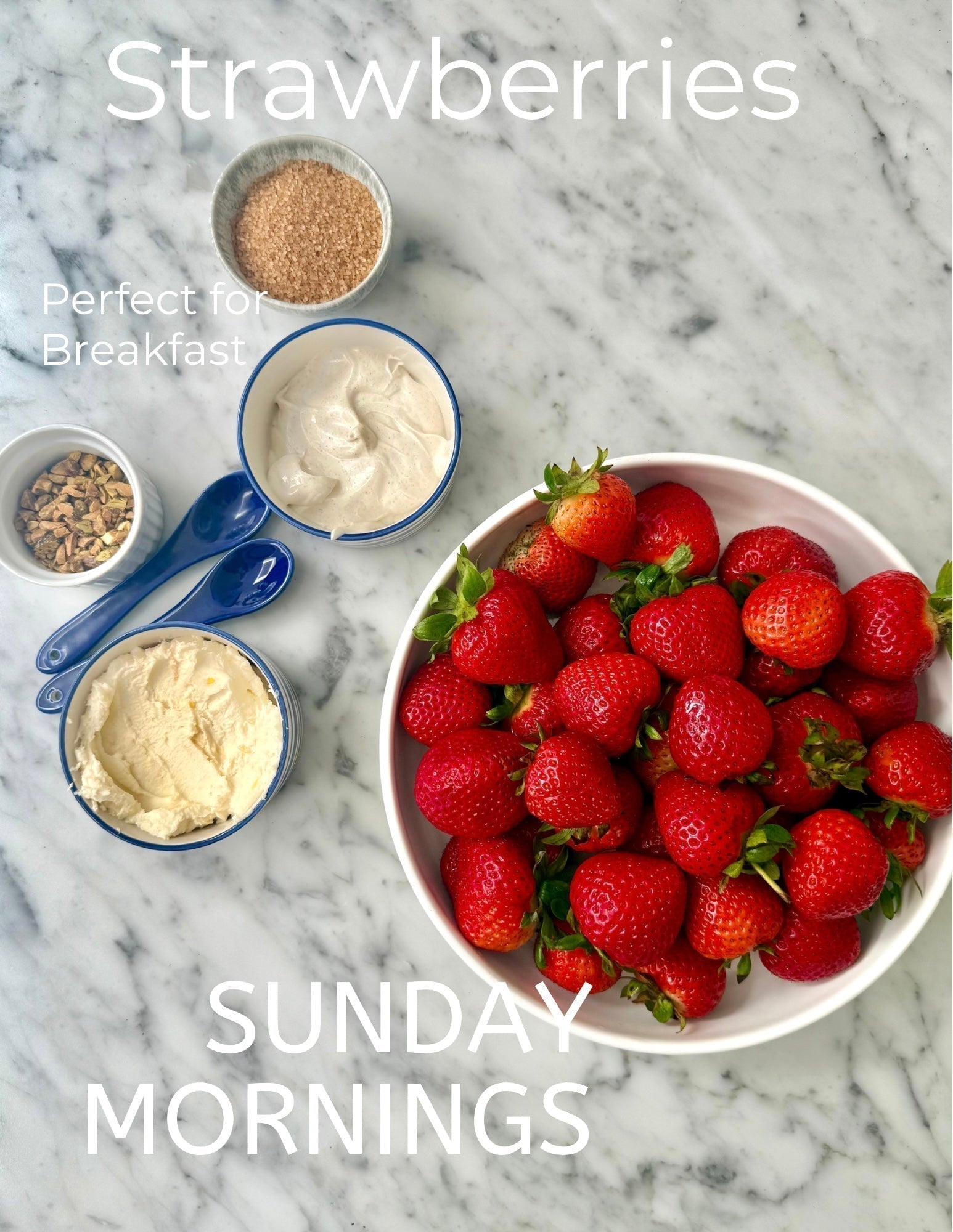 Sunday Mornings: Fresh Strawberries with Dip