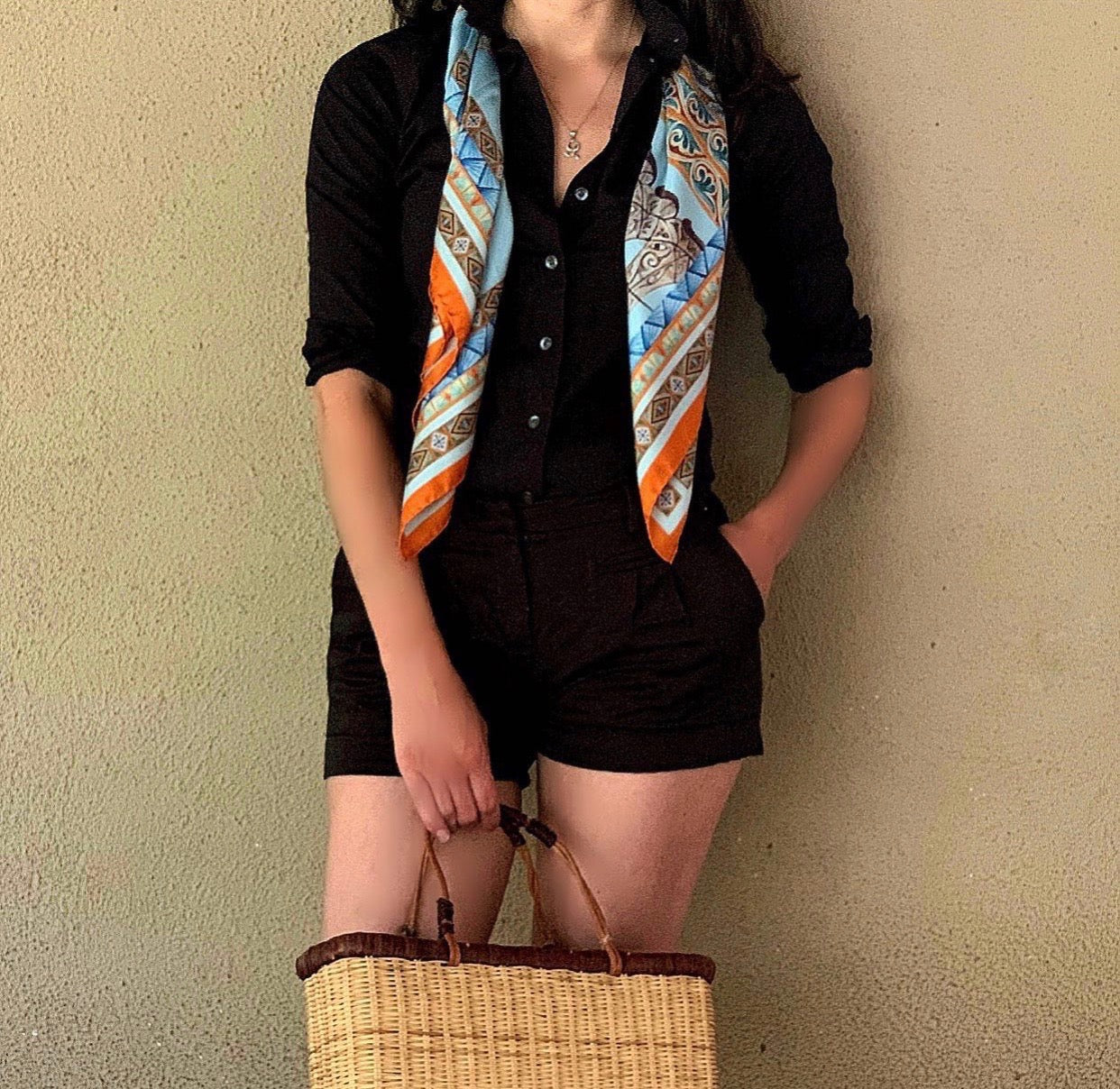 Lena Silk Twill Scarf