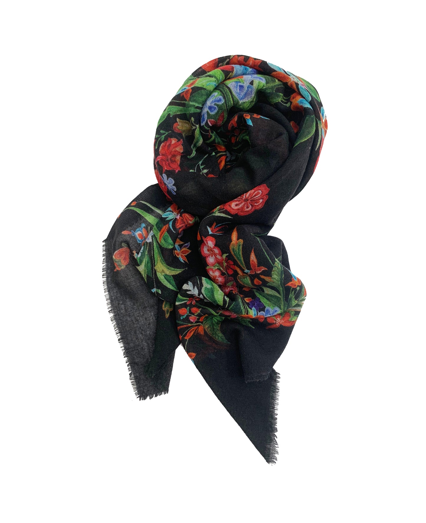 Lori Wool Floral Scarf